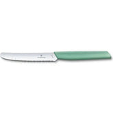 Victorinox Swiss Modern Tomato and Table Knife , 11 CM , Wavy Mint. - Mabrook Hotel Supplies